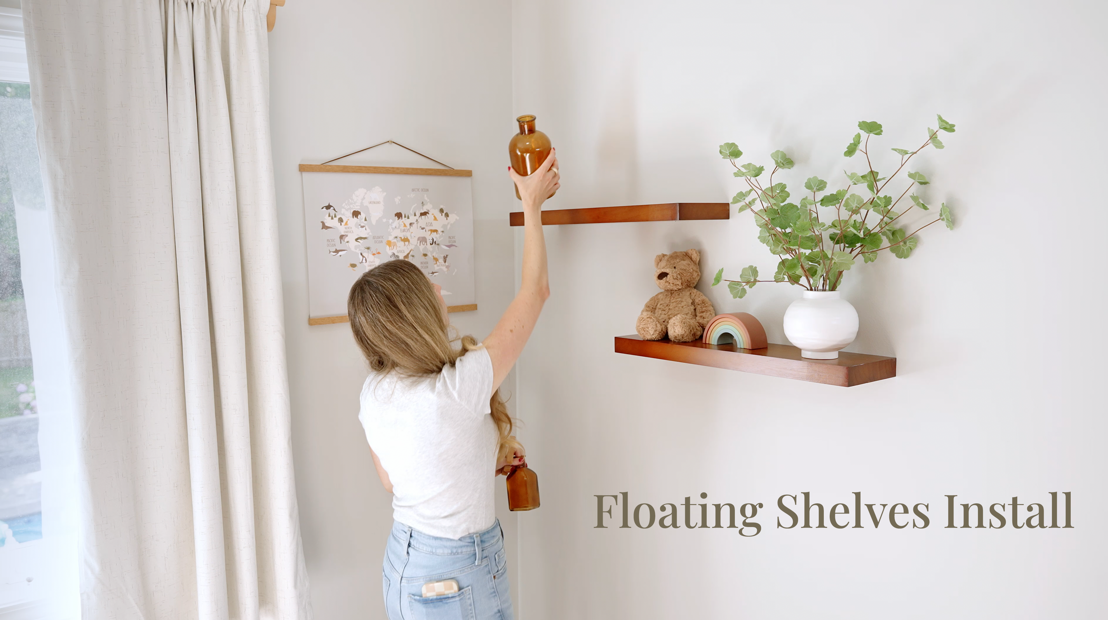 Load video: Imperative Décor Floating Shelf Install Video